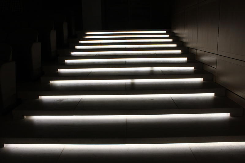<p>Stairs glow in dark</p>
