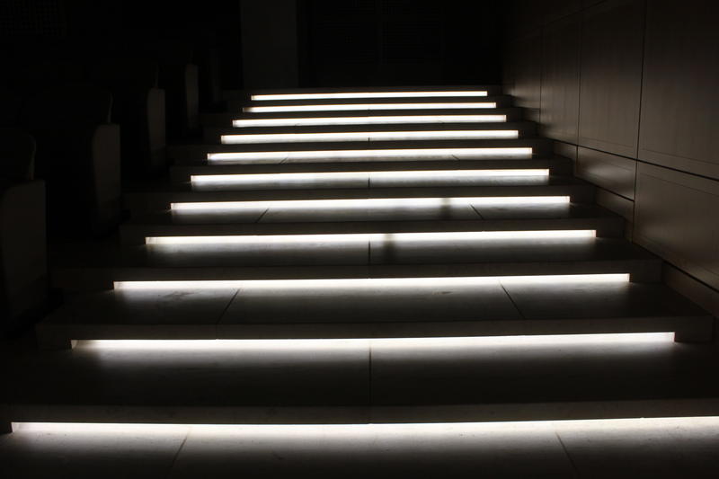 <p>Stairs glow in dark</p>
