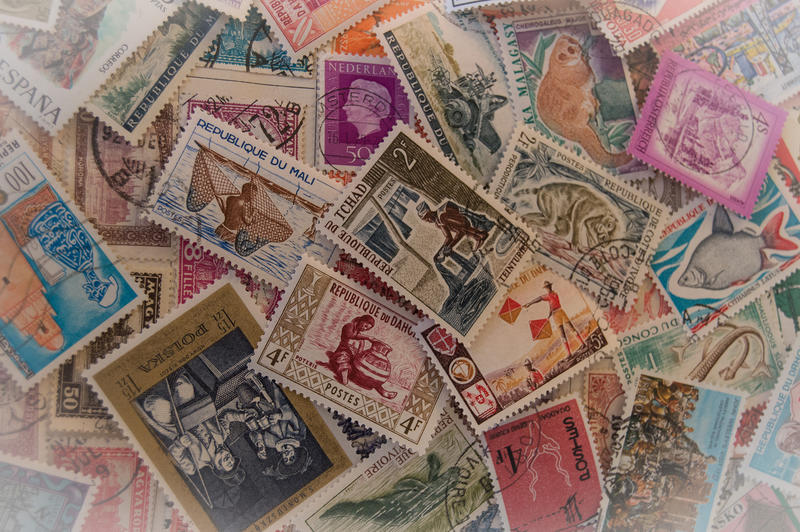 <p>Old postal stamps - editorial use only</p>
<p>More photos like this on my website at - https://www.dreamstime.com/dawnyh_info</p>
Old stamps