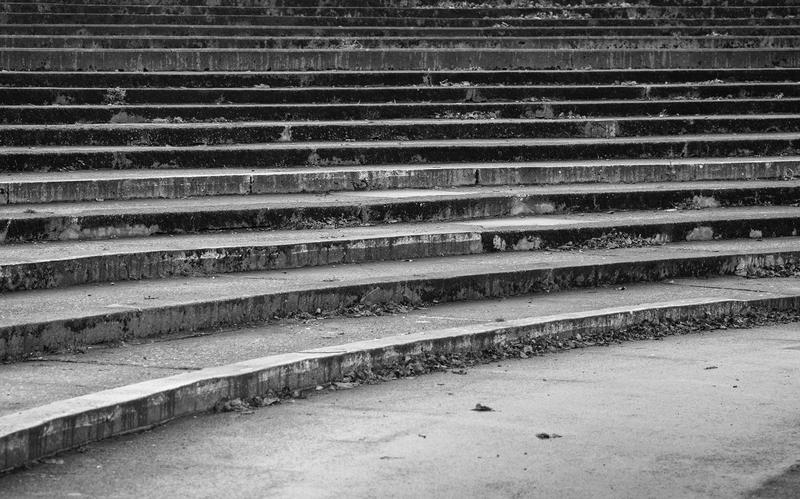 <p>Black and white steps</p>
Black and white steps