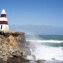 17011   Waves on the cliffs below the Robe Obelisk