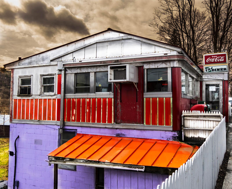 <p>The colorful Diner located in rural Vermont after the rains in late winter.&nbsp;</p>
