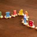 11943   Colorful wooden numbers train