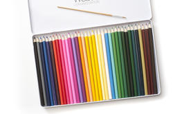 12204   Angled case of sharp colored pencils