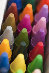 11984   Close up of new crayon tips