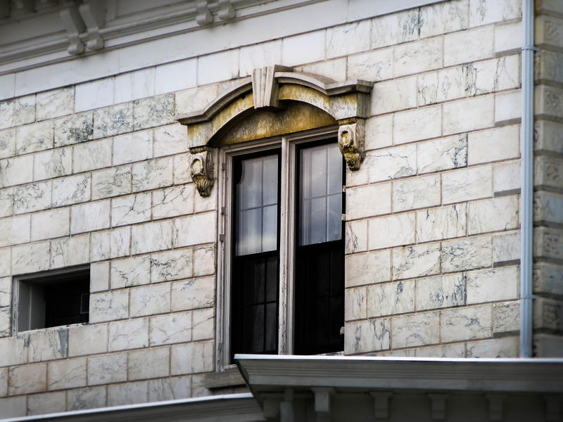 <p>Window from marble hotel building looking North East in rural Vermont.</p>