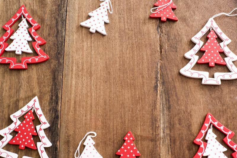 Free Stock Photo 13165 Wooden Christmas tree decoration frame | freeimageslive