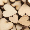 stock image 13505   texture of wooden hearts