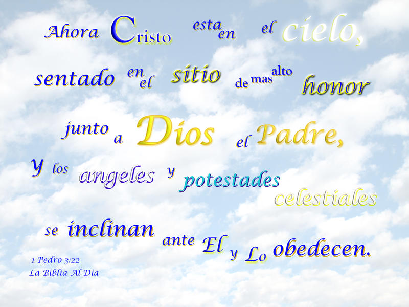 <p>Sky and clouds with a Bible verse saying Christ is in heaven sitting next to God</p>
Sky and clouds with a Bible verse saying Christ is in heaven sitting next to God