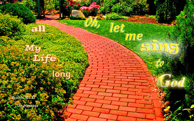 <p>Walkway in a community park with flowers</p>
Walkway in a community park with flowers