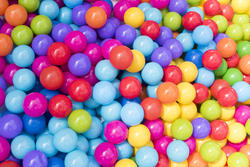 17842   Full frame background of brightly colored balls