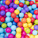 17868   Full frame background of brightly colored balls