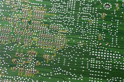 17741   Detail of a green printed electronic circuit board