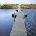 17847   Wooden floating pedestrian bridge over water