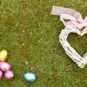 stock image 17342   Easter egg hunt and love concept