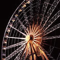 17806   Illuminated ferris wheel at night on a fairground