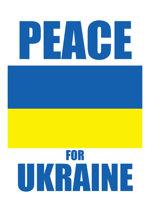 <p>Peace for&nbsp;Ukraine - printable window display (A4). Show your surport for&nbsp;Ukraine.</p>
Peace for Ukraine - Flag for printing