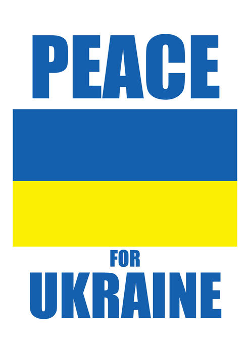 <p>Peace for&nbsp;Ukraine - printable window display (A4). Show your surport for&nbsp;Ukraine.</p>
Peace for Ukraine - Flag for printing