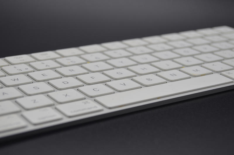 <p>Apple Mac keyboard with black background.</p>

<p>Find more photos like this on my website.</p>
Apple Mac keyboard