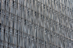 17756   Wavy metal facade on a modern building