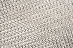 17765   Close up of metallic steel grate pattern