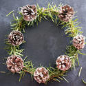 17285   Aromatic herbal rosemary Christmas wreath
