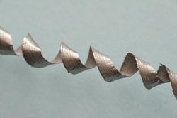 17749   Close up detail of spiral of shaved steel swarf