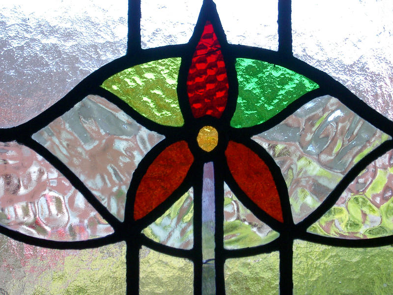 pattern or a coloured stained glass window light