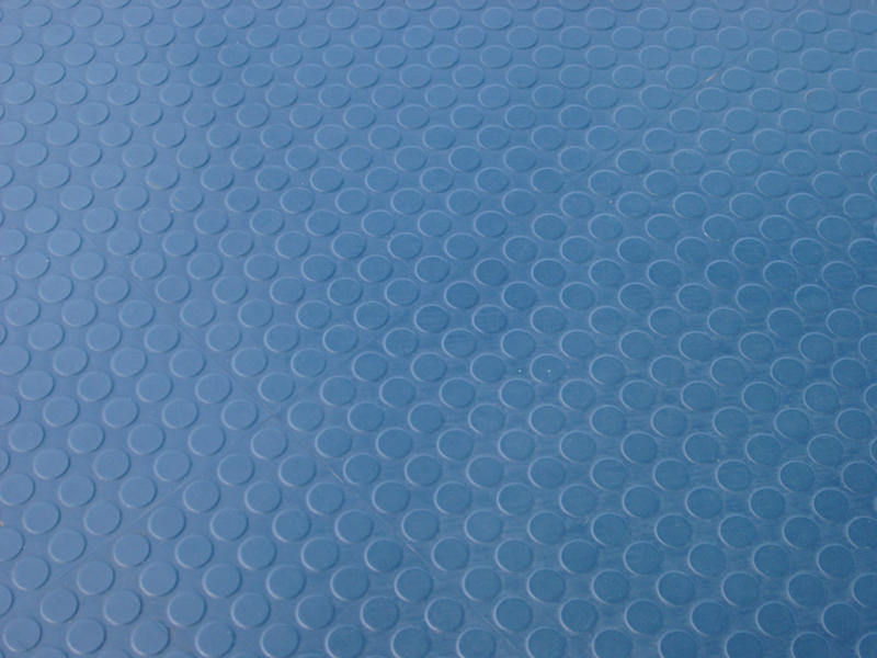 round pattern of a rubber non slip floor