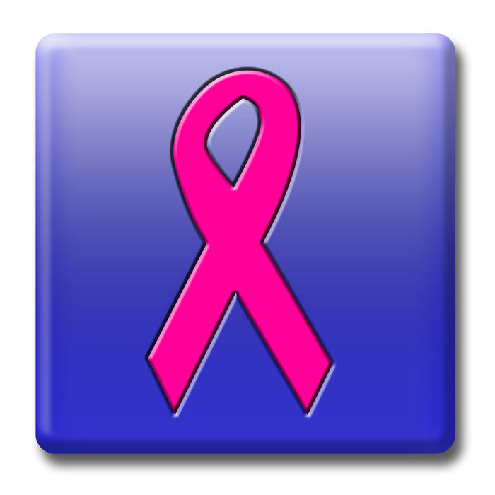 a pink ribon, symbol of cancer awarness