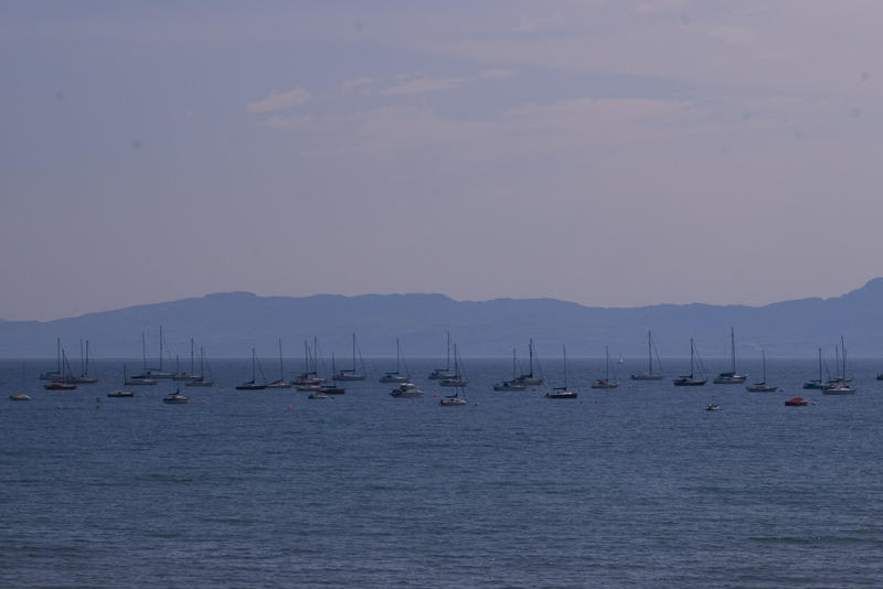 sailing yachts on the welsh coast
