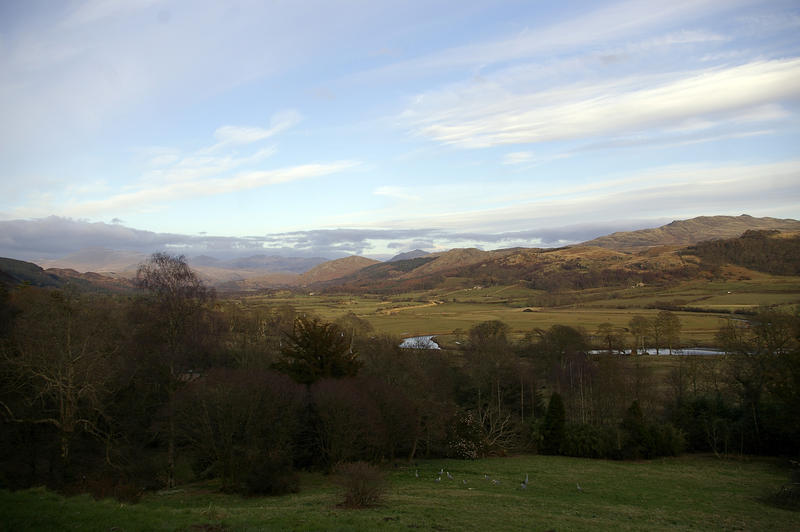scenic landscape of cumbria, north west enland