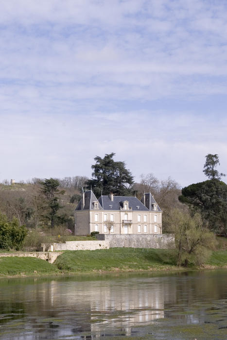 a stately home in rural france