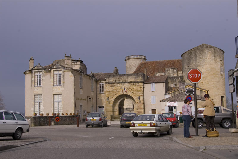 buildings in a small french town