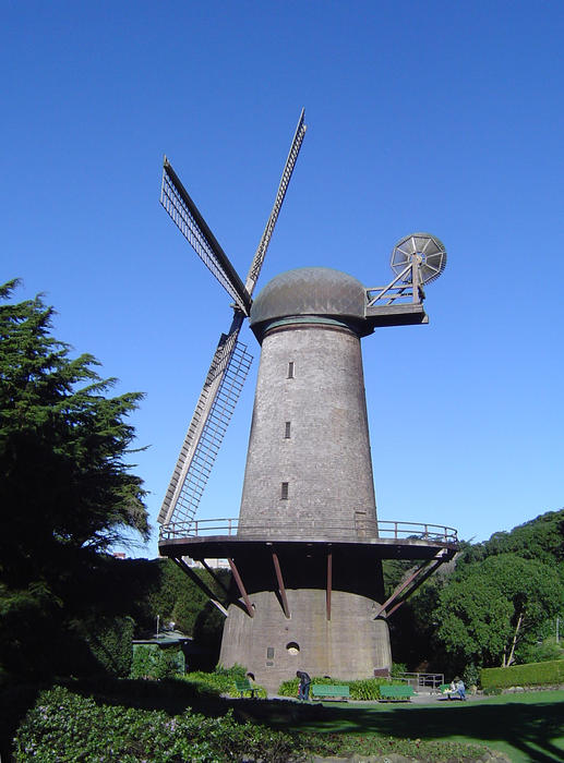a windmill in golden gate park, san francisco