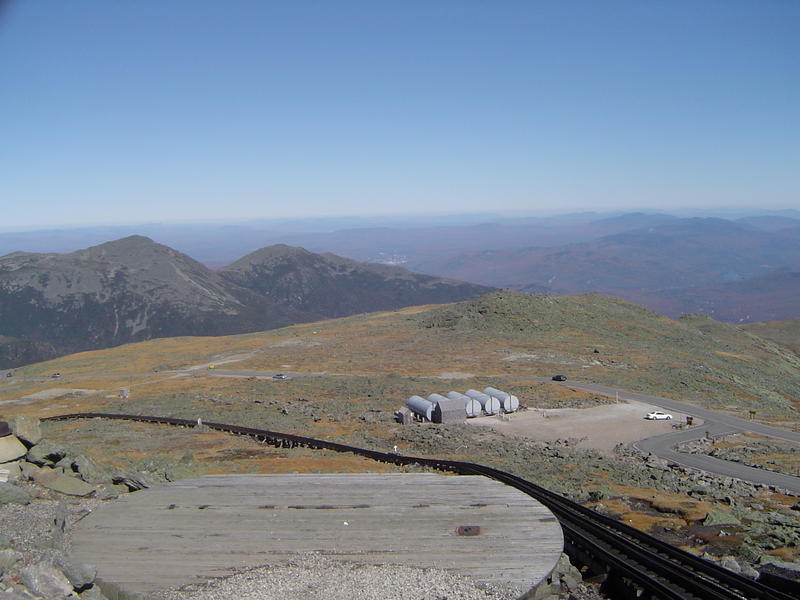 famous cog railway climbs the side of north east americas tallest peak