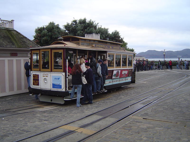 historic san francisco toursit attraction, cable cars
