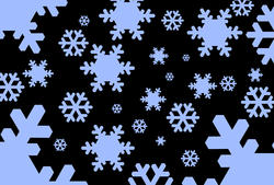 1535-graphic snowflakes black