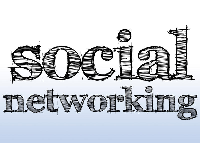 a hand drawn type spelling social networking