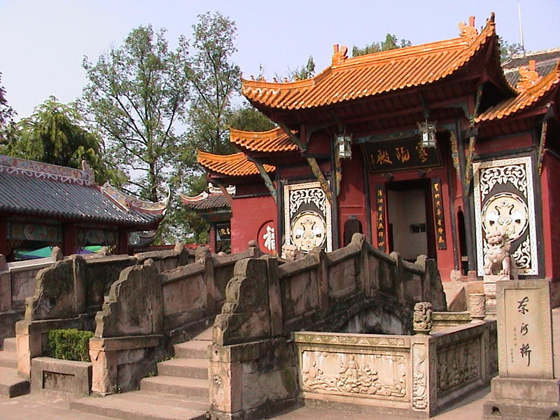 Pagoda shrine at Fengdu on river Yangtze, China