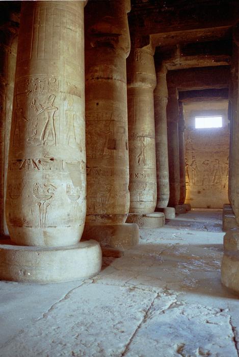 Inner hypostyle hall, Temple of Seti I, Abydos, Egypt