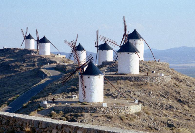 <p>Windmills at Consuegra in central Spain</p>