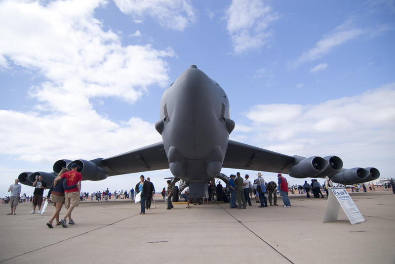 editorial use only : USAF B-52 bomber aircraft on the ground