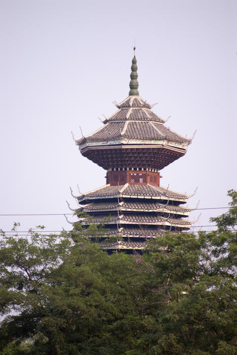 a multi tiered pagoda in beijing