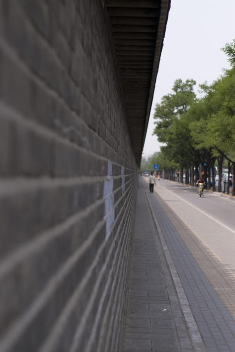 a tall wall in beijing china