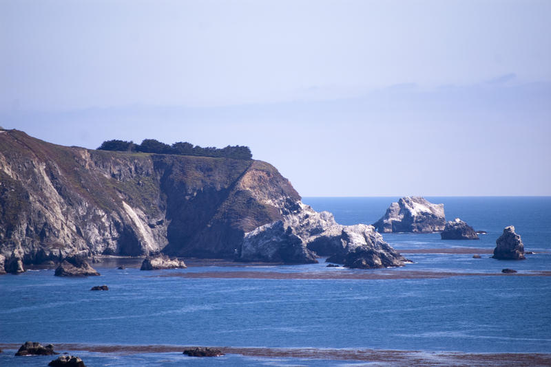 rugged cliffs and rocky outcrops on the big sur coast