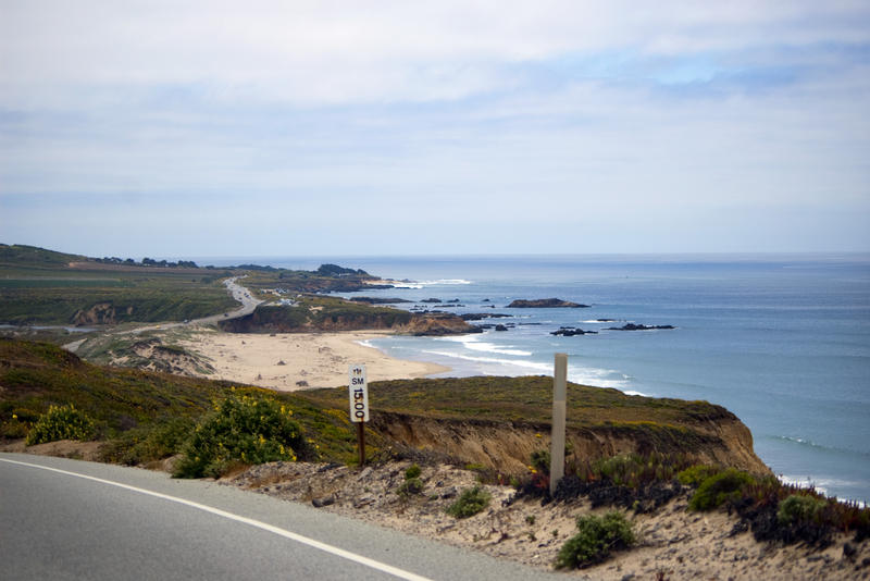 a view from the drive along the scenic highway 1 california's coast road