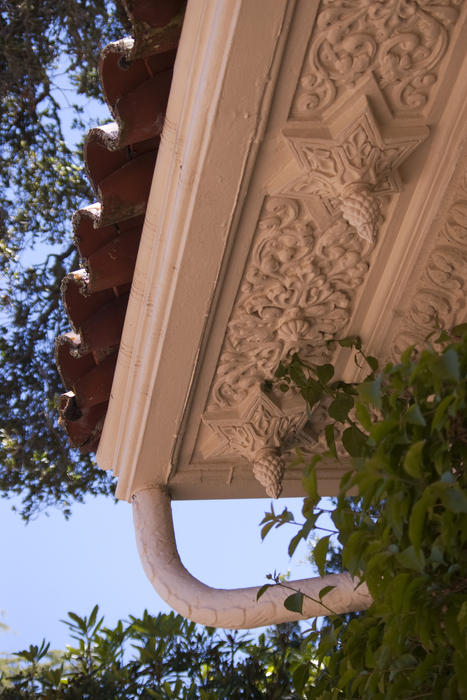 Editorial Use Only: Hearst Castle architectural soffit details