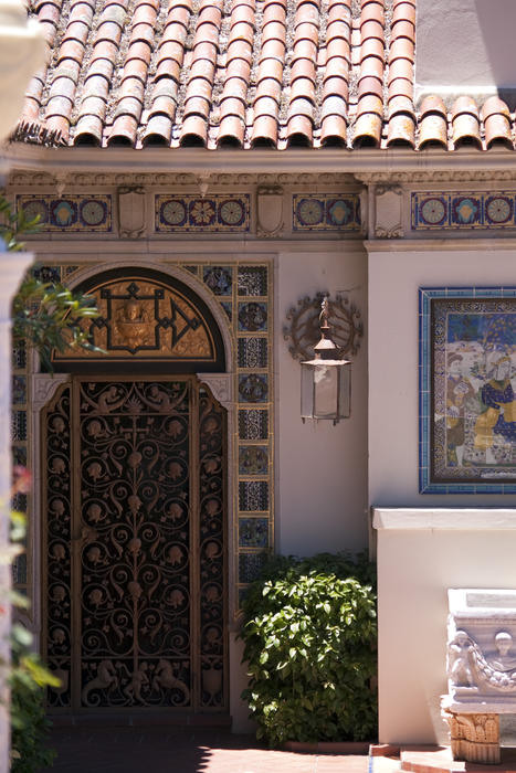 Editorial Use Only: Decorative Spanish Colonial Revival details at Hearst Castle