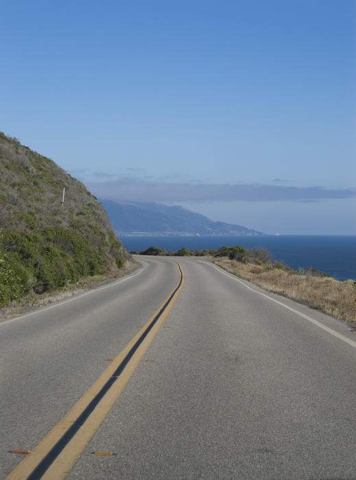 a drive along the scenic highway 1 along california's coast